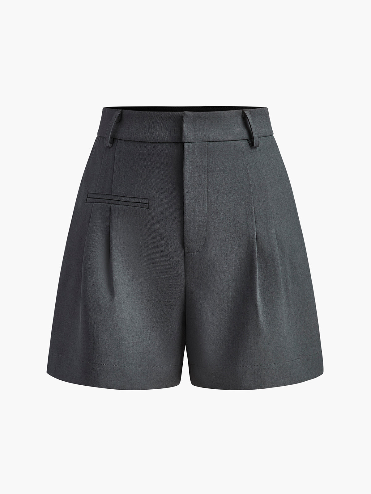 Casual Mid Waist Shorts Without Belt